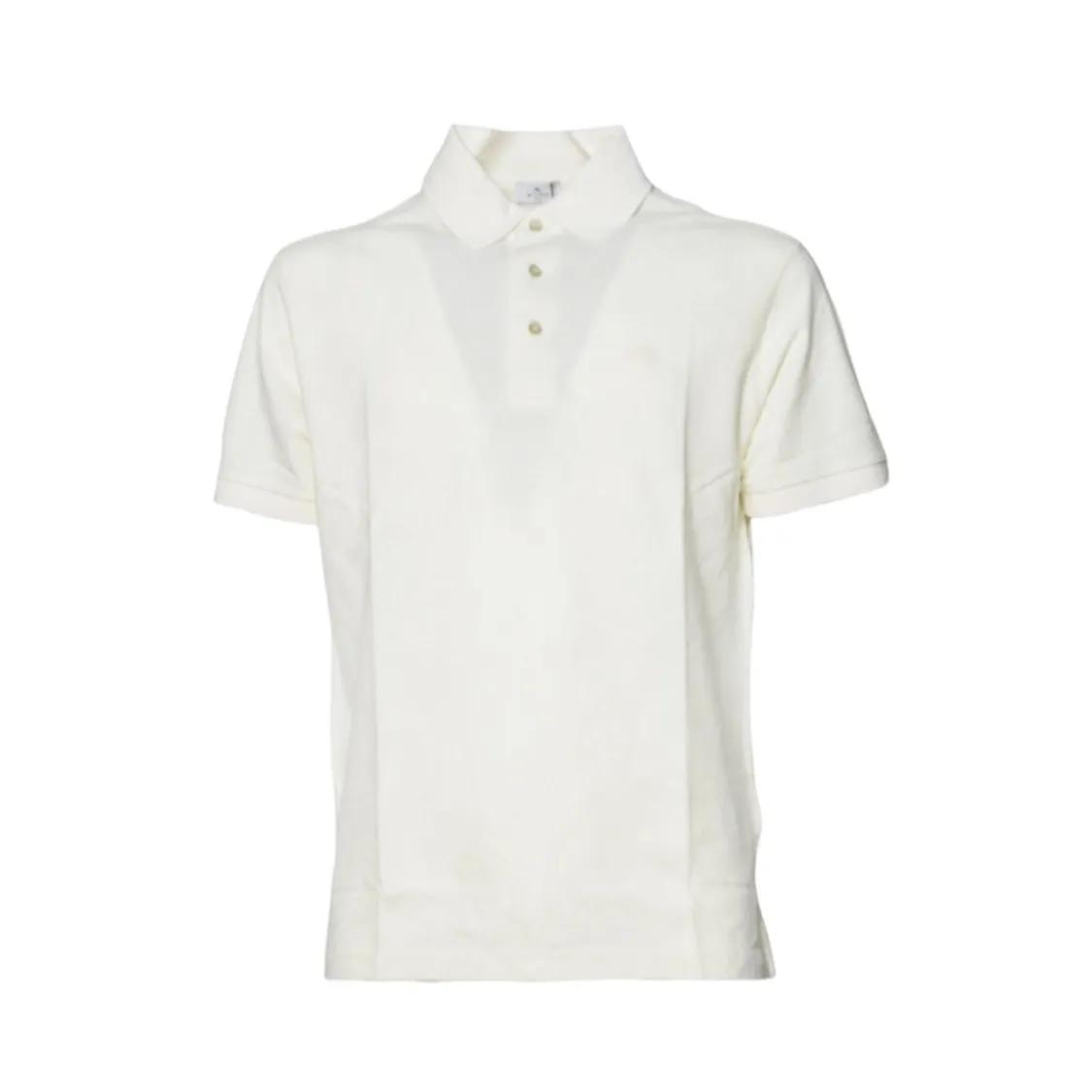 Thumbnail - Etro - Cream Cotton Polo Jacquard - Größe L - beige