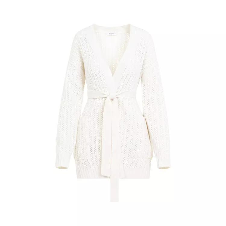 Max Mara - White Wool And Cashmere Balzac Sweater - Größe S - white