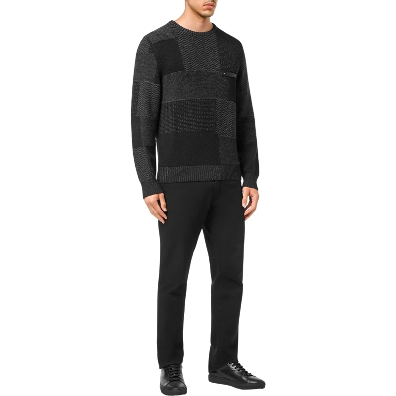 BILLIONAIRE  Rundhalspullover Crest schwarz(Image 3)