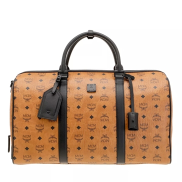 Mcm Ottomar Weekender Bag - Cognac