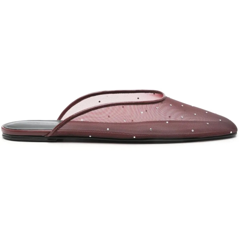 Magda Butrym Loafer Mule Flats Burgundy rot