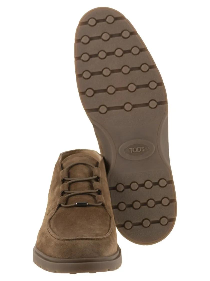 Thumbnail - Tod's Stiefel - Suede Ankle Boots - Gr. 6_5 - in Braun - für Damen