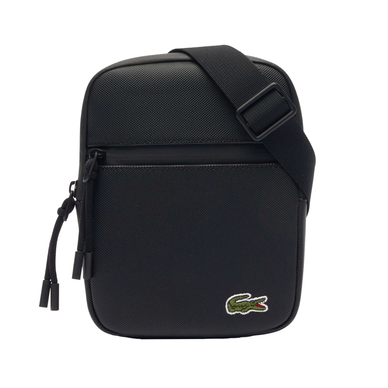 Lacoste Tote S FLAT CROSSOVER BAG schwarz