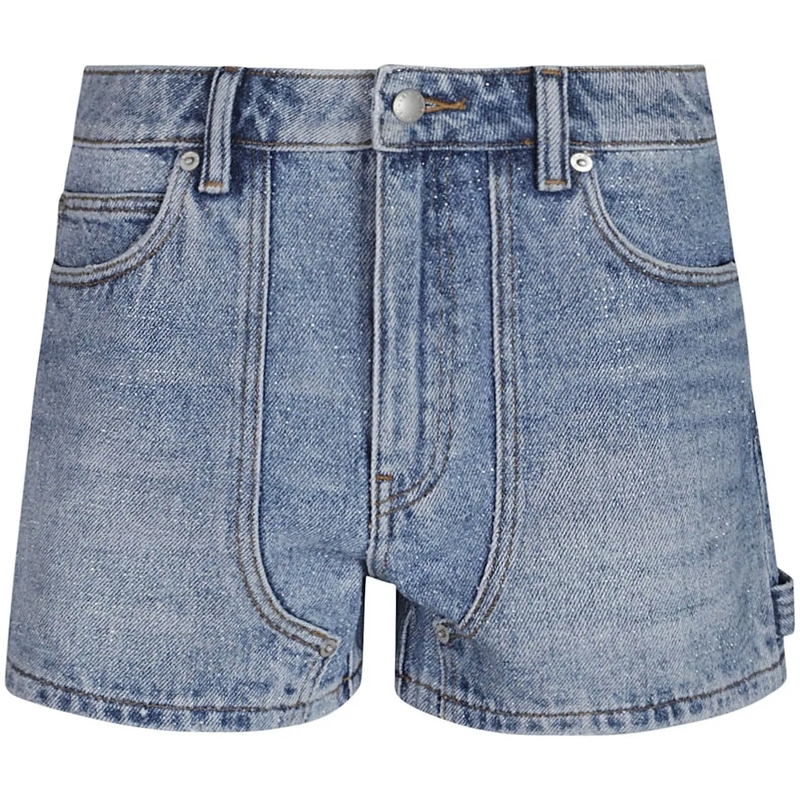 Alexander Wang Shorts Crystal Pattern Short Blue blau