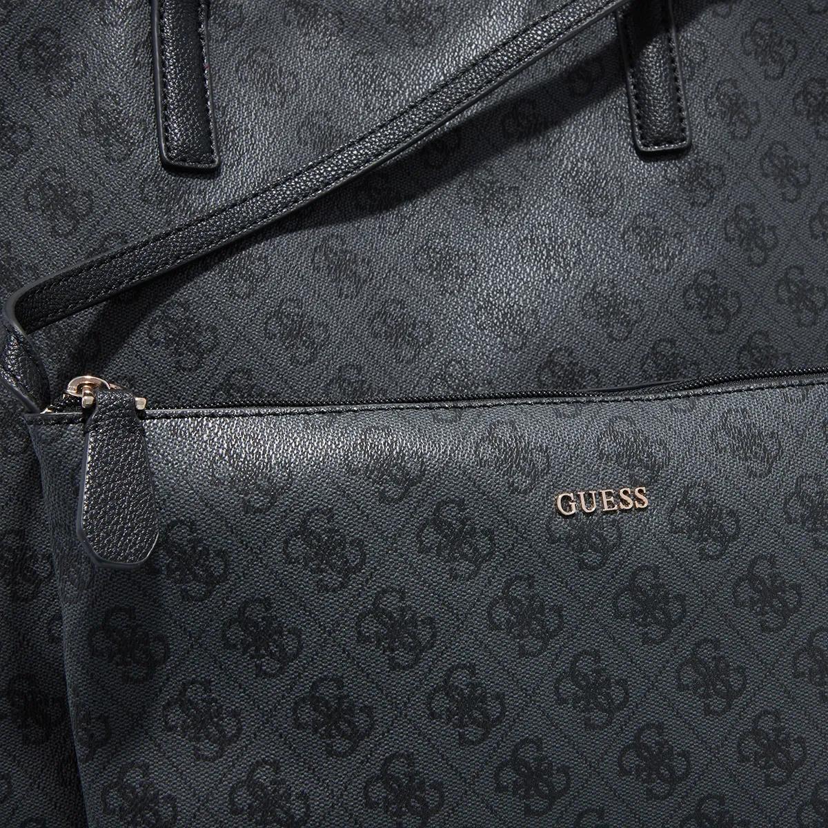 Guess Shoppers & Totes Victtoria Large 2 In 1 Tote in zwart