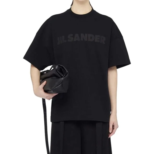 Jil Sander T-Shirts Logo T-shirt Black schwarz