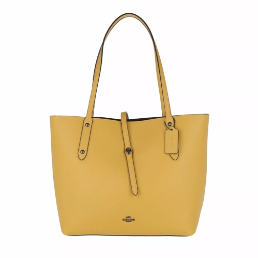 Coach Pebbled Leather Market Tote Flax Shopping Bag