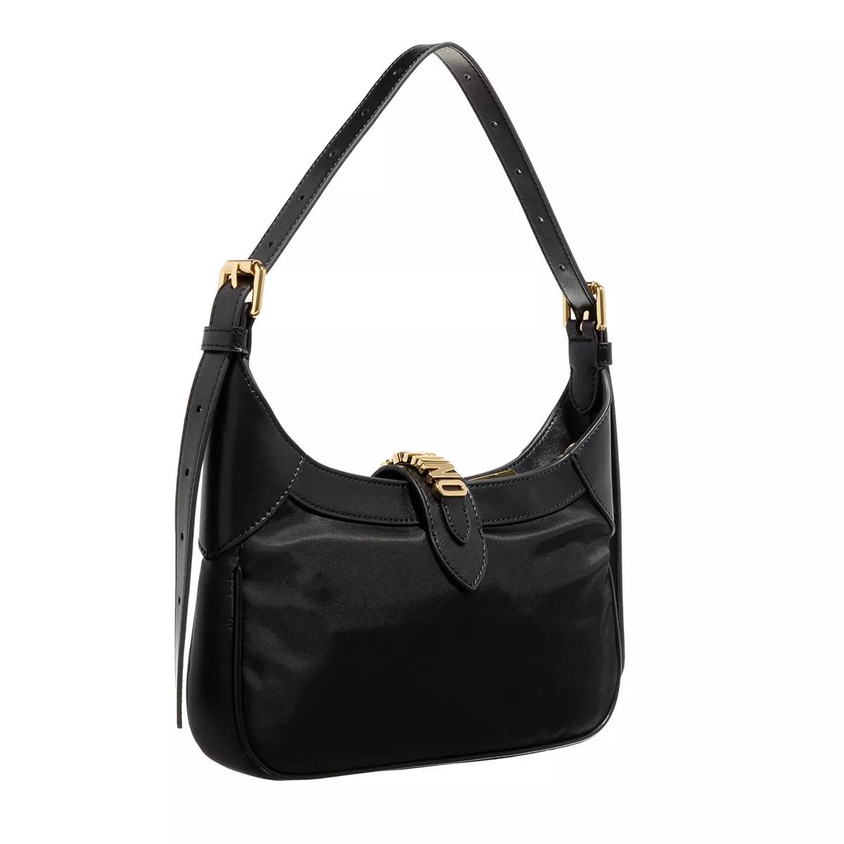 Moschino Zwarte Schoudertas met Kreeftsluiting Black Dames