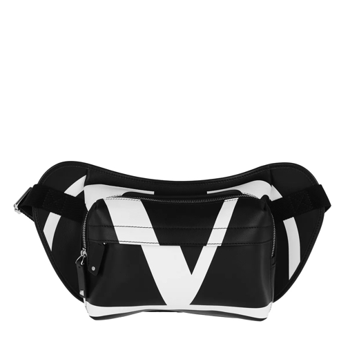 Valentino Garavani V Belt Bag Leather Black/White Belt Bag