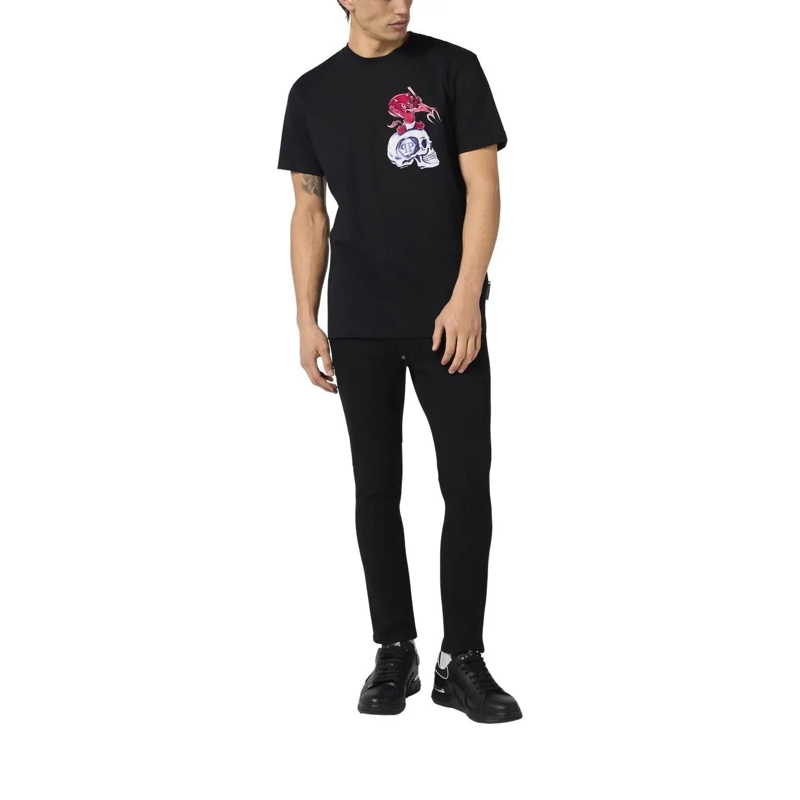 Philipp Plein T-Shirt Round Neck T-Shirt Baby Devil Small schwarz(Image 2)