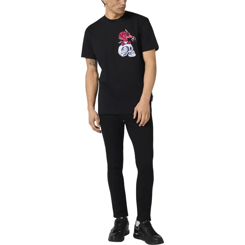 Philipp Plein T-Shirt Round Neck T-Shirt Baby Devil Small schwarz(Image 4)