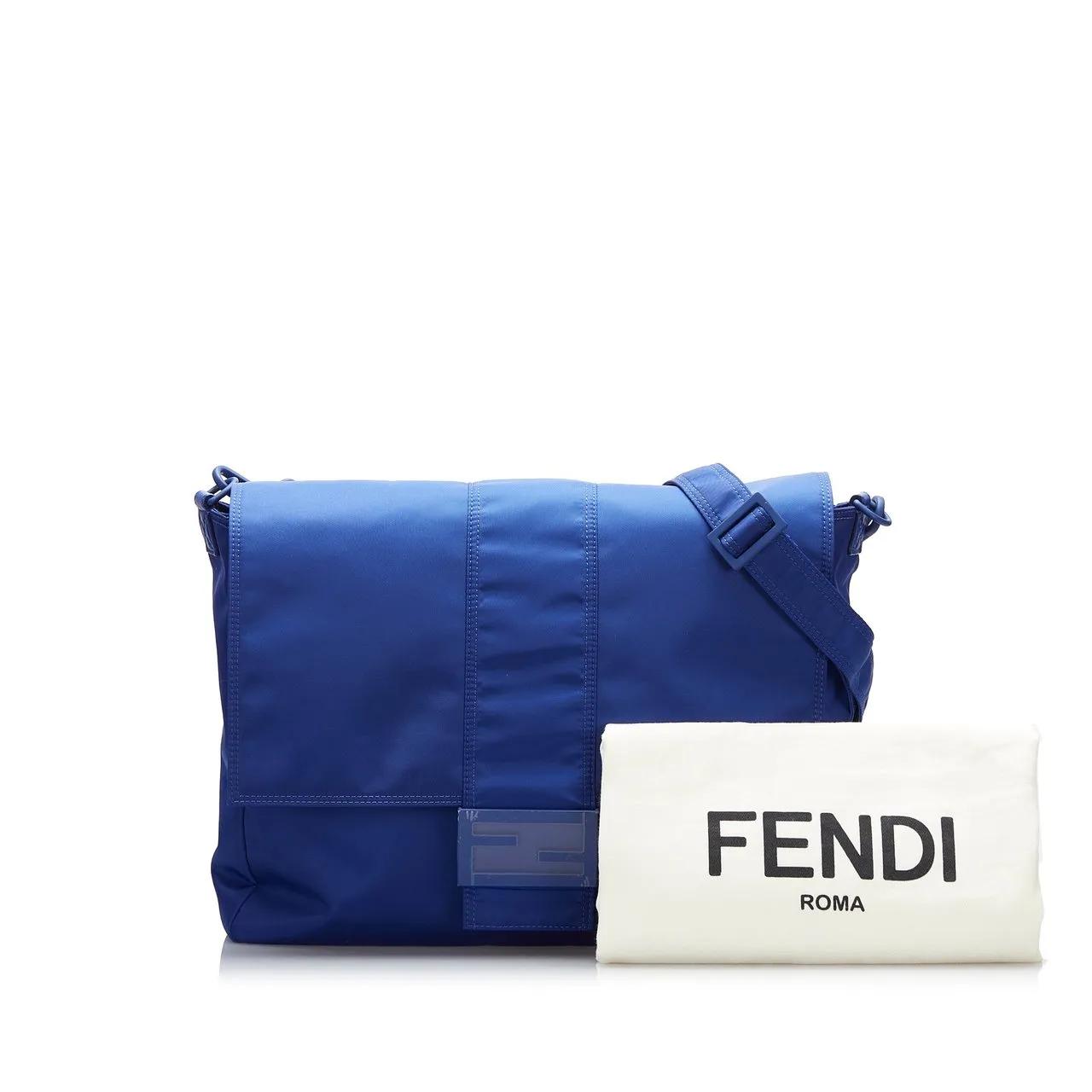 Fendi Shoppers FF Lock Crossbody in blauw