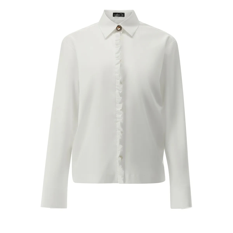 VAN LAACK Bluse Bluse Modern Fit Uni weiss