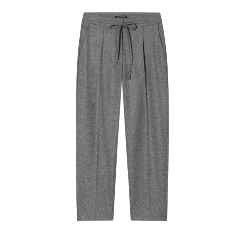 Luisa Cerano Flanell-Joggpants dark grey melange Broeken