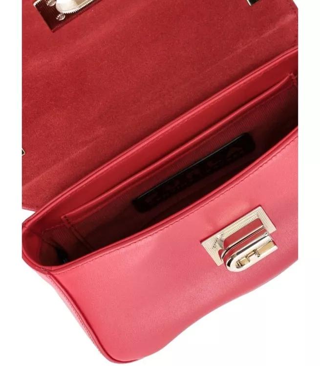 Furla Shoppers 1927 Mini Wave Red Crossbody Bag in rood
