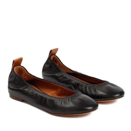 Lanvin Black Lambskin Nappa Ballerina Black Ballerina