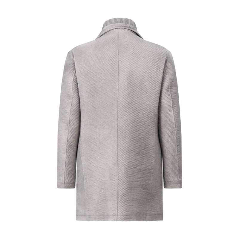 Gimo's Wintermantel Strickmantel aus Woll-Melange grau(Image 2)