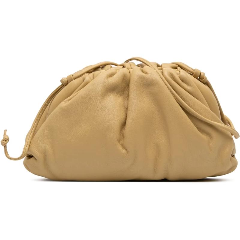 Bottega Veneta Schultertasche Lambskin The Mini Pouch Crossbody braun