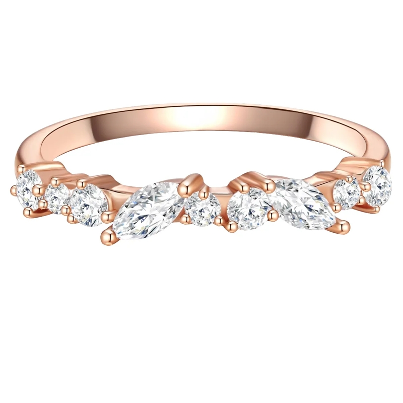 Glanzstücke München Ring Sterling Silber Ring Zirkonia rosegold