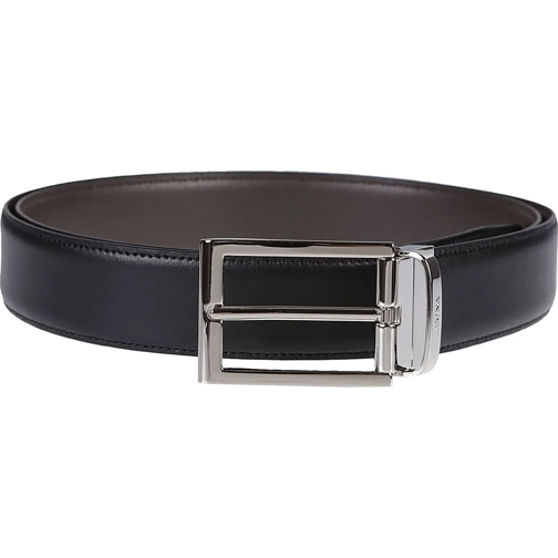 Zegna Gürtel Reversible And Adjustable Belt Black schwarz