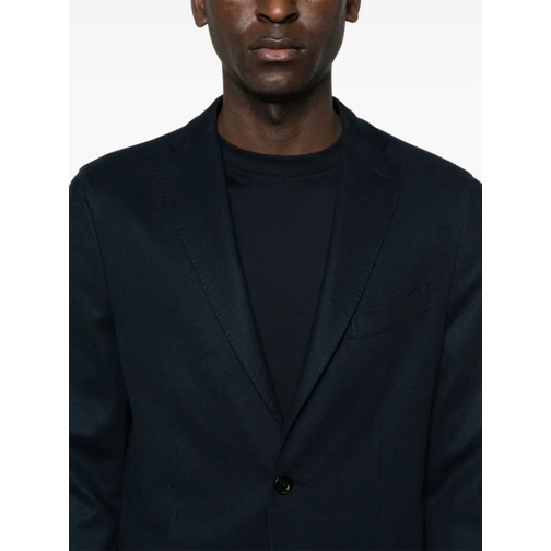 Boglioli Blazer Navy Blue Cotton Jacket Blue (Image 2)