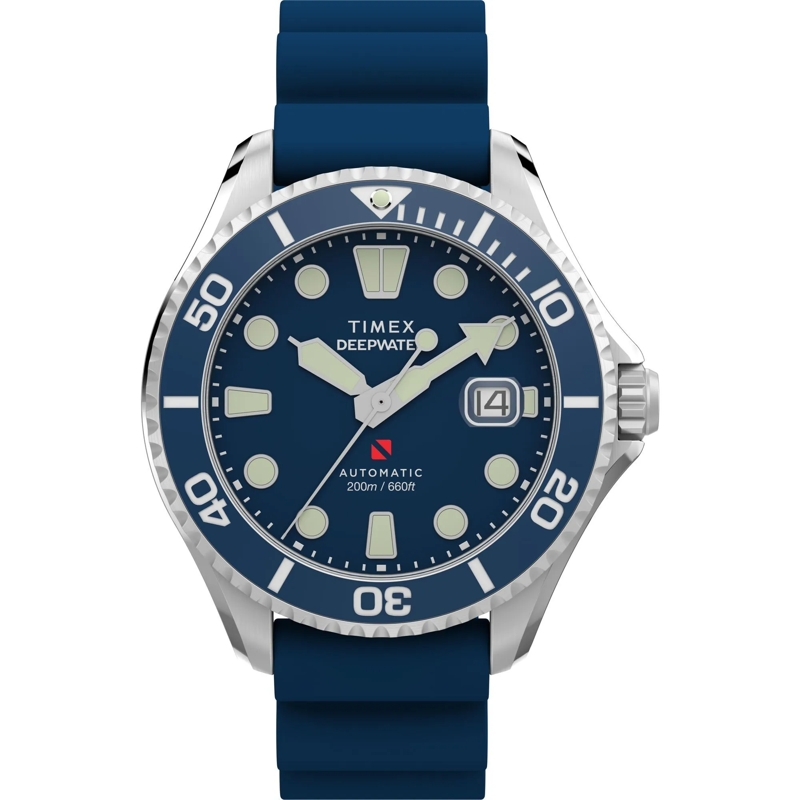 Timex Quarzuhr Mechanische Automatikuhr Deepwater Meridian blau