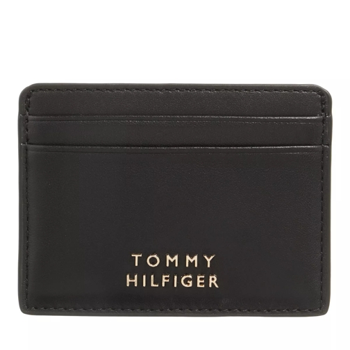 Tommy Hilfiger Casual Chic Leather Cc Holder Black Porta carte di credito