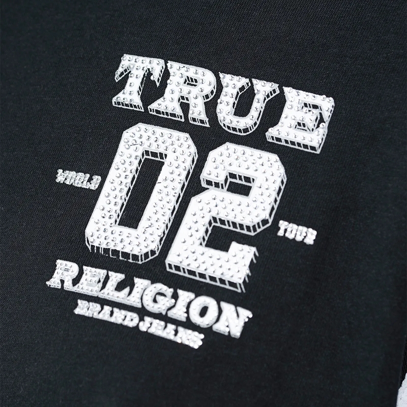 True Religion Bluse - Jersey Top mit integriertem langen Ärmel- Kontr bunt(Image 5)
