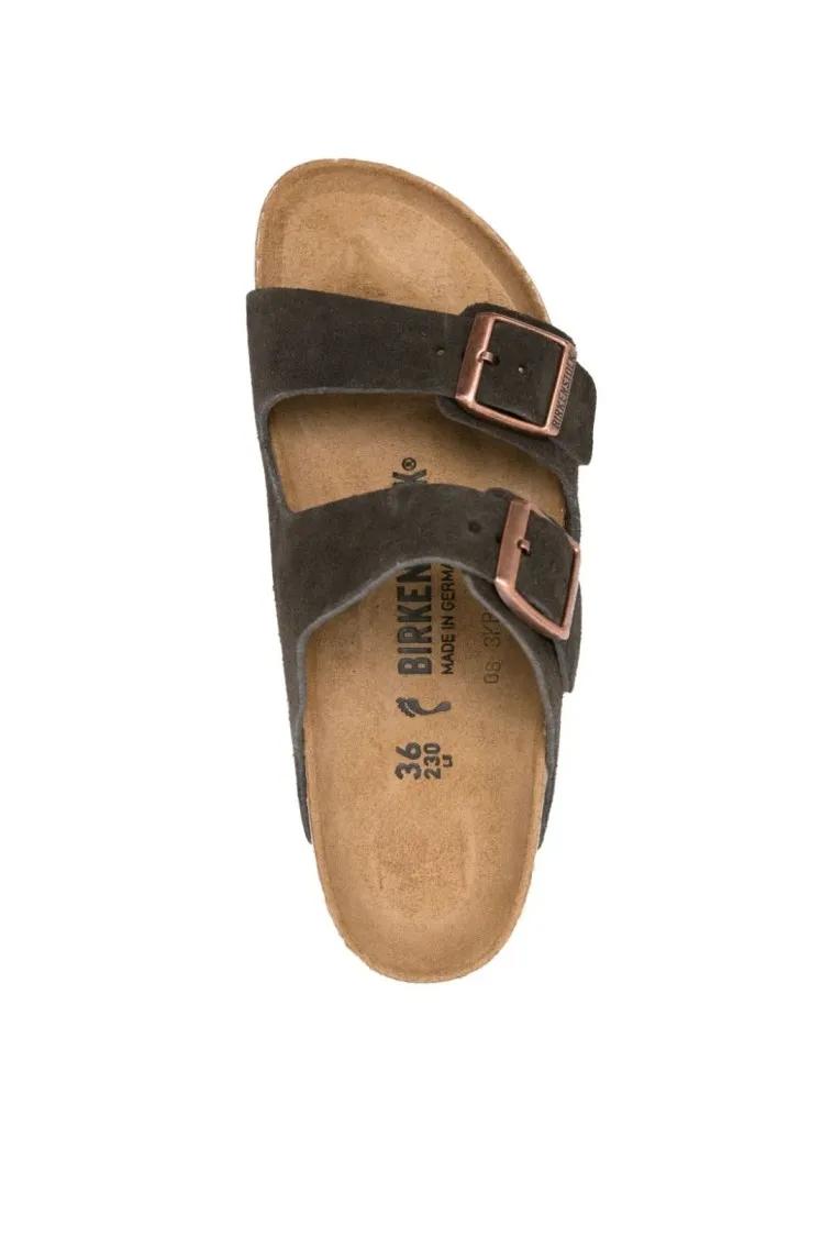 Thumbnail - Birkenstock Loafer - Arizona Two-Strap Suede Sandals - Gr. 43 (EU) - in Braun - für Damen
