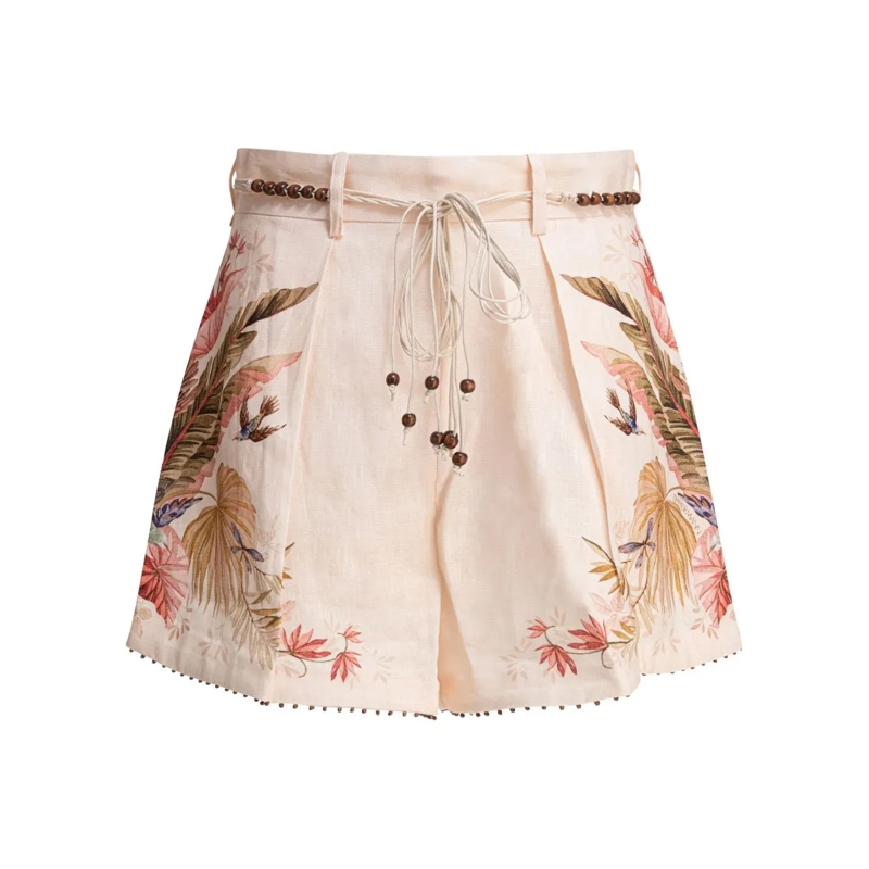 Zimmermann Casual Shorts Ascension Tuck Short Pink