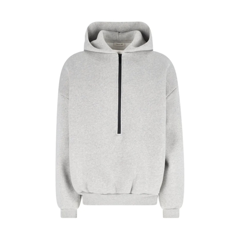 FEAR OF GOD  Hooded Zip Sweatshirt – Grey Grey