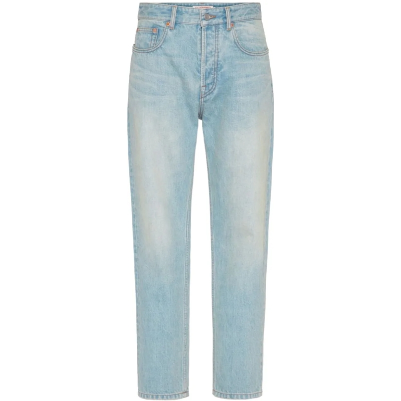 Valentino Garavani Jeans à jambe droite Trousers Blue blau