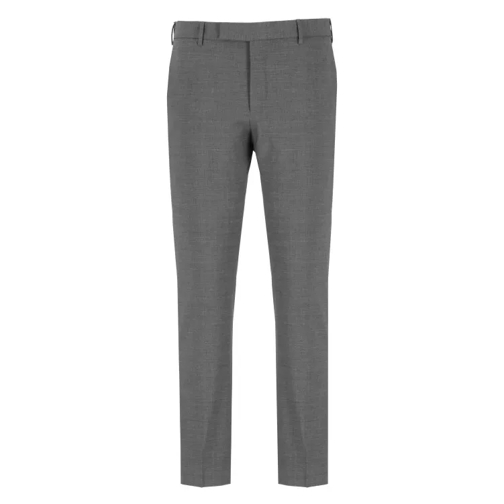 Pt Torino Virgin Wool Trousers Grey 