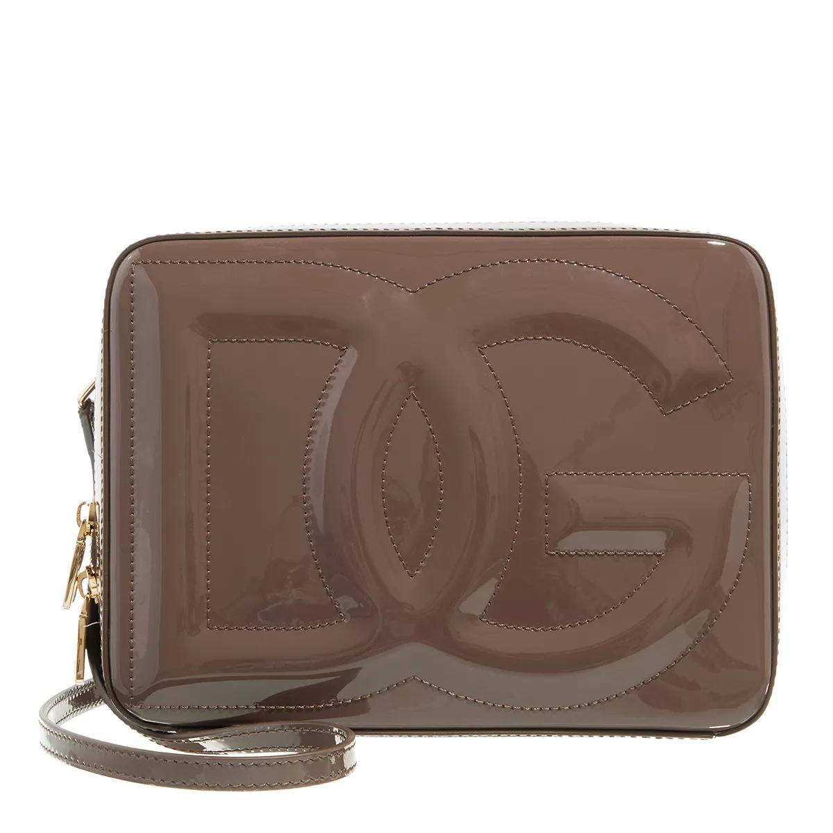 Dolce&Gabbana Crossbody Bags - Logo Camera Bag - Gr. unisize - in Braun - für Damen