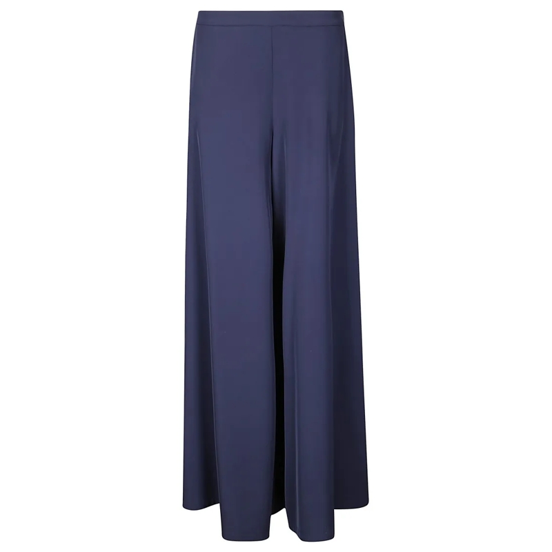 STEFANO MORTARI  Wide-Leg Trousers With Side Zip Closure Blue