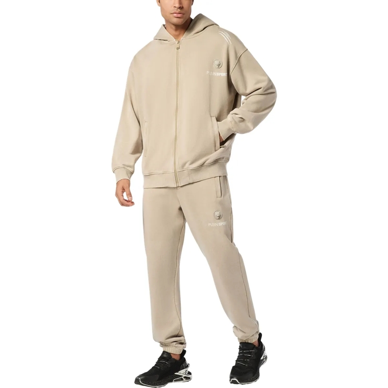 Plein Sport Top Kapuzen-Sweatjacket beige(Image 4)