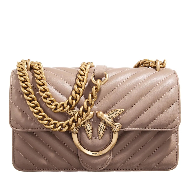 Pinko Minitasche Love One Mini Dc Biscotto Zenzero-Antique Gold(Image 2)