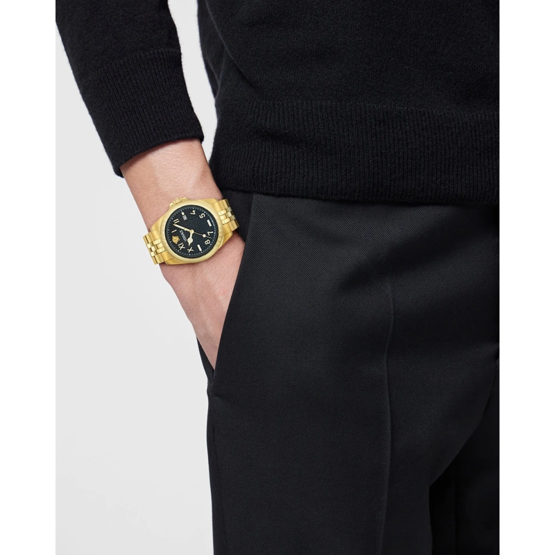 Versace Quarzuhr Quarz Analog Uhr Versace Anteo (Wc-9H) gold(Image 4)