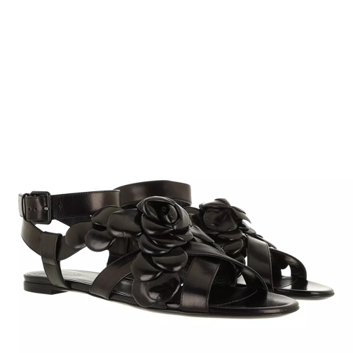 Valentino Garavani Atelier Rose Edition Sandals Leather Black Sandaler