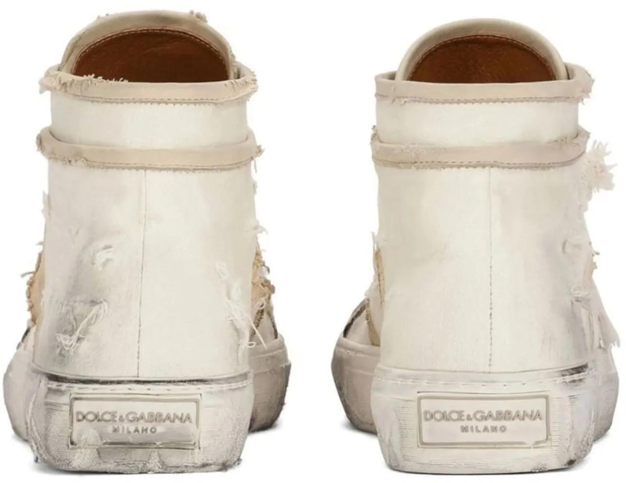 Thumbnail - Dolce&Gabbana Low-Top Sneaker - Re-edition Vintage Mid Top Sneakers - Gr. 41 (EU) - in Beige - für Damen