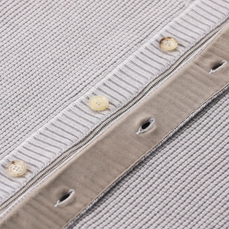Maurizio Baldassari veste Strickjacke aus Schurwolle grau(Image 4)