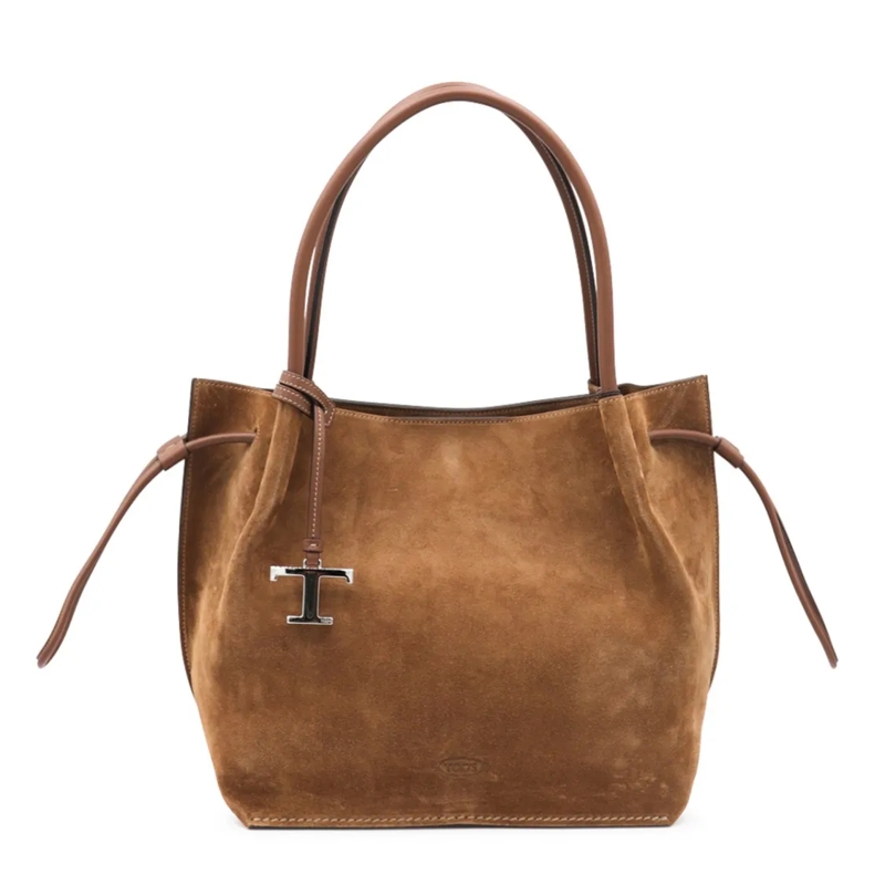 Tod's Fourre-tout Brown Leather Buz Totes Brown