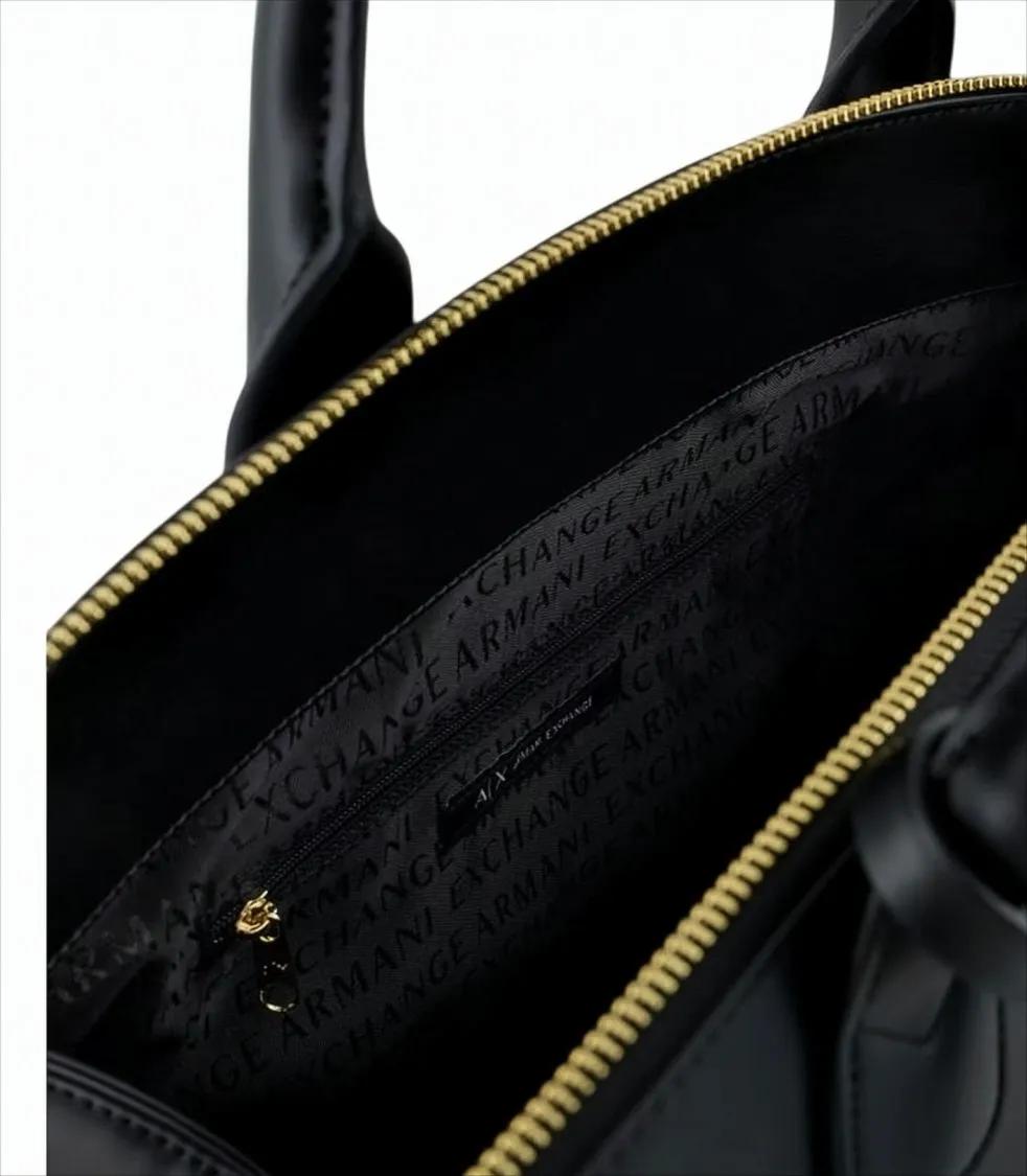 Thumbnail - Armani Exchange Hobo Bags - Structured Shoulder Bag With Gold-Tone Hardware - Gr. unisize - in Weiß - für Damen