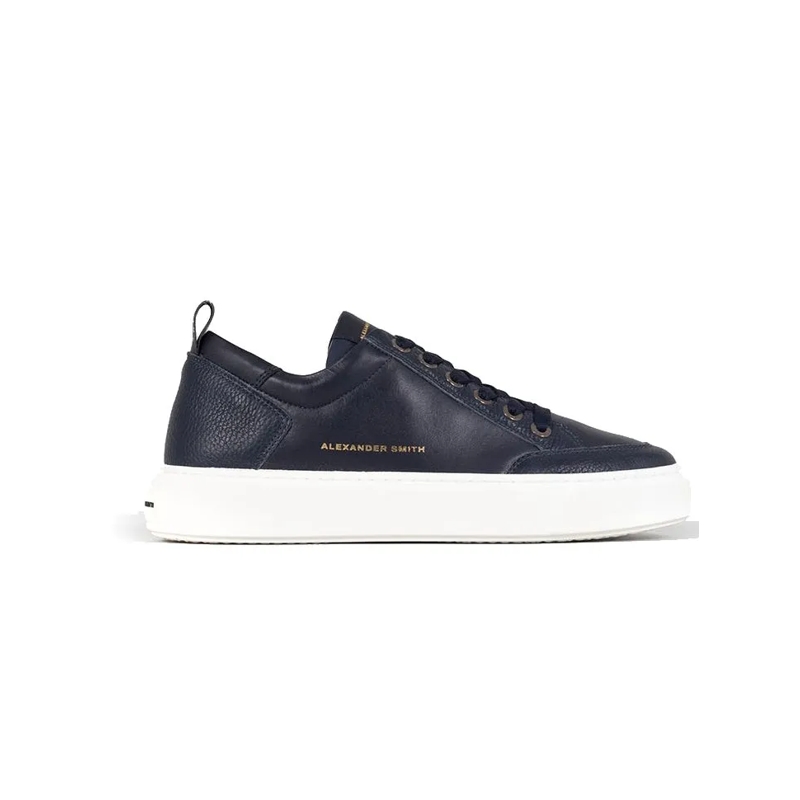 Alexander Smith Sneaker basse Casual Blue Cow Leather Sneakers Blue