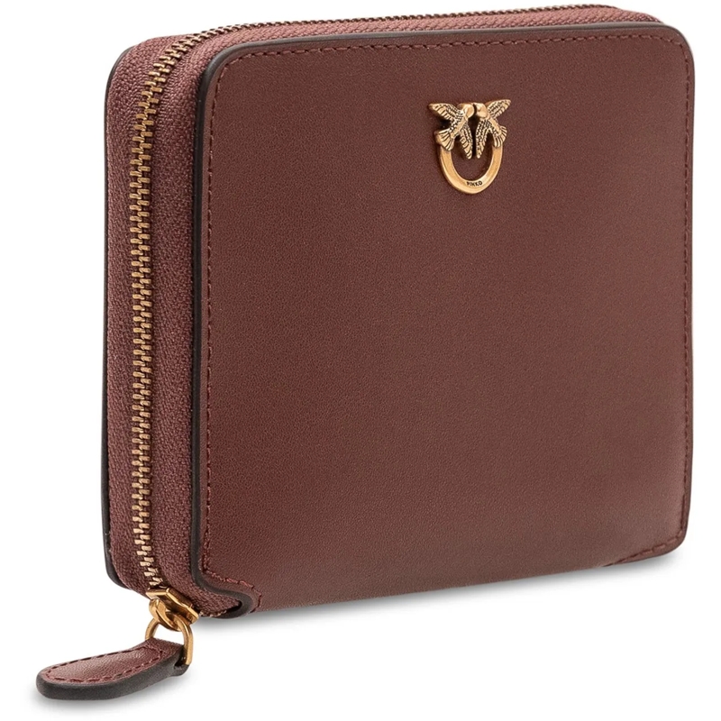 Pinko Geldbörse Portafoglio Zip Around con Logo Frontale braun(Image 2)