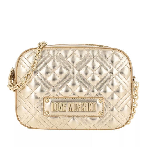 Love Moschino Quilted Handle Bag Platino Crossbody Bag