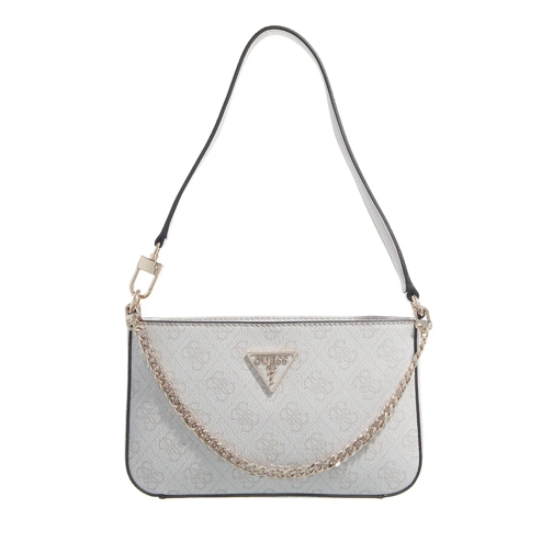 Guess Schultertasche Noelle Mini Top Zip Shoulder Écru
