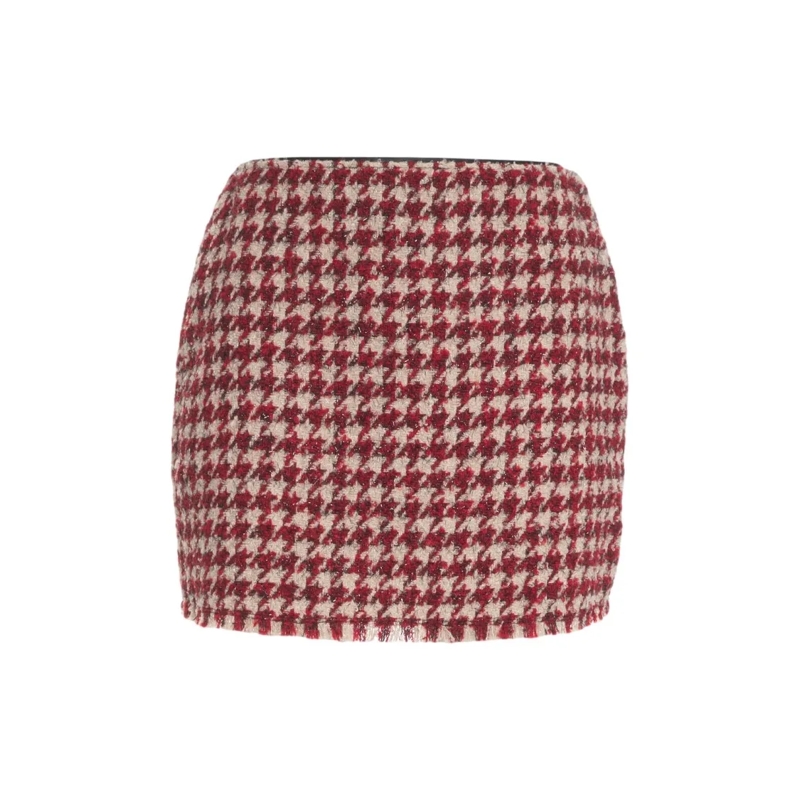 LIU JO Minirock Mini Skirt With Houndstooth Pattern Pink