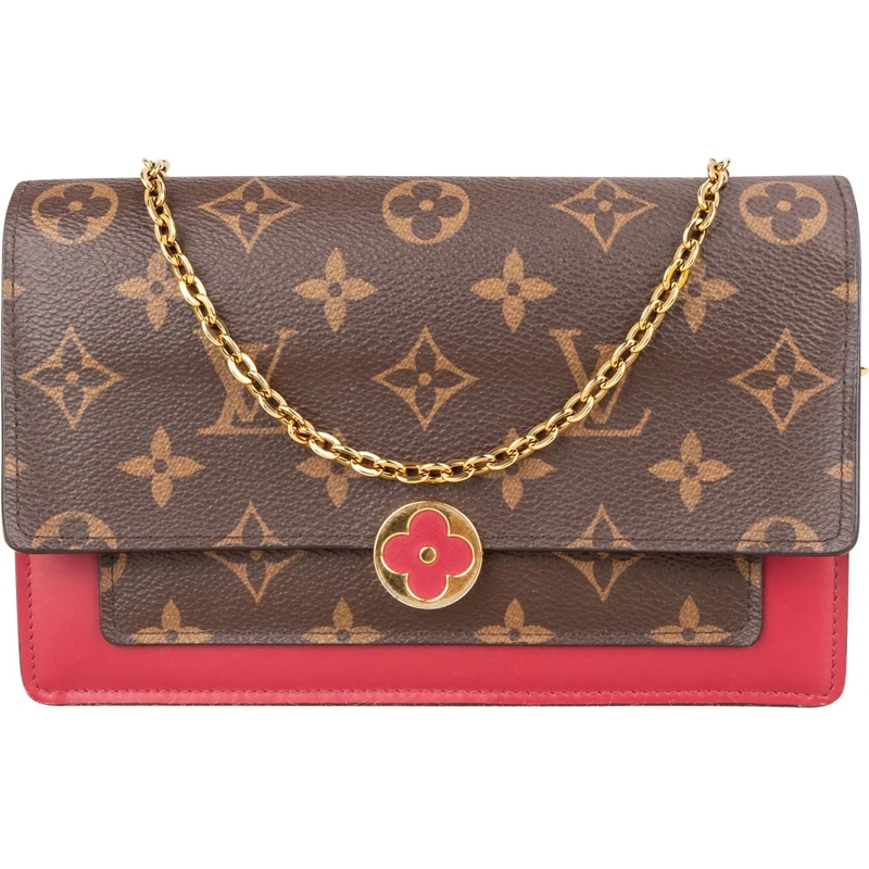 Louis Vuitton Tote Louis Vuitton Canvas Monogram Flore Chain Crossbod braun
