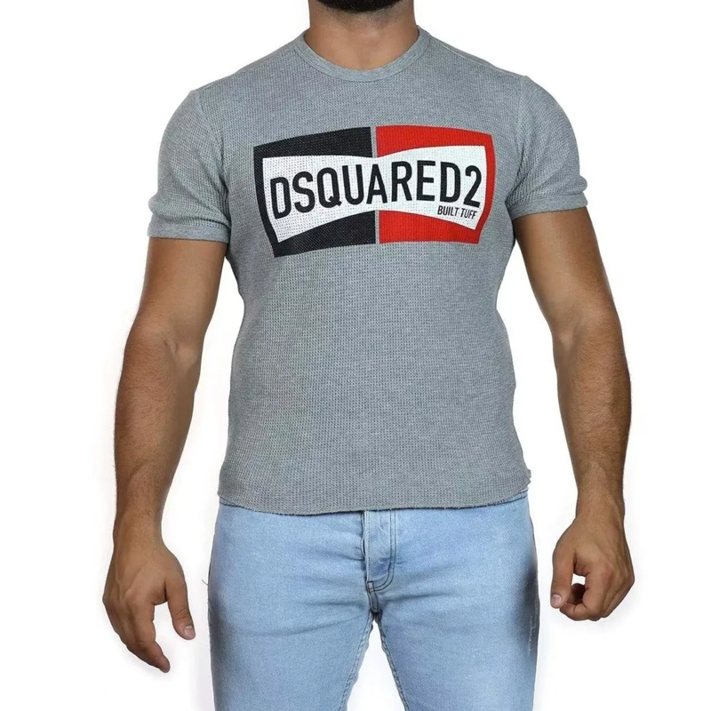 Dsquared2 T-shirt Two Tone Logo T-Shirt Grey